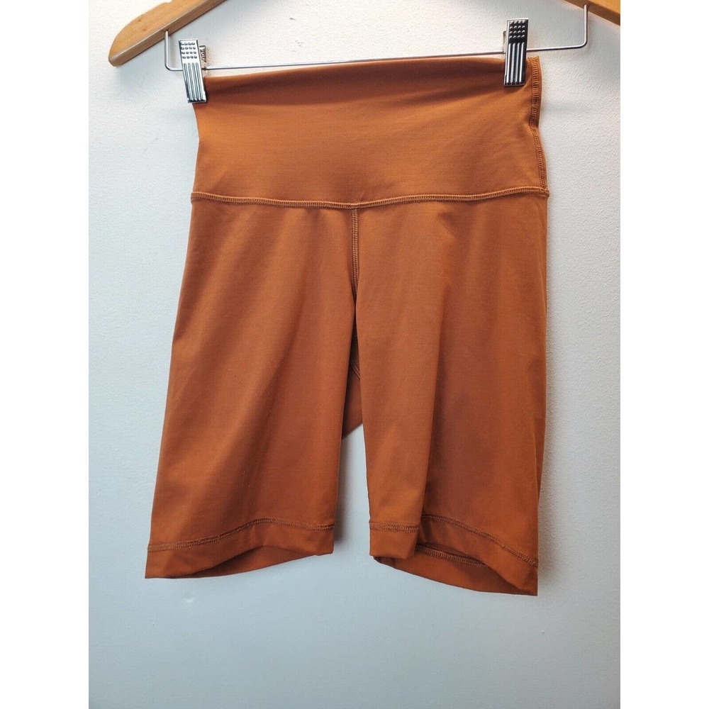 Everlane Renew Xs Bike Shorts High Rise Copper Recycled Eco-friendly Stretch - Picture 3 of 8